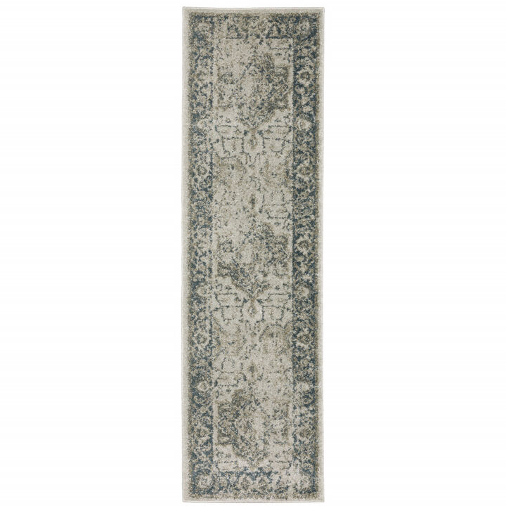 HomeRoots Oriental Distressed Runner Rug