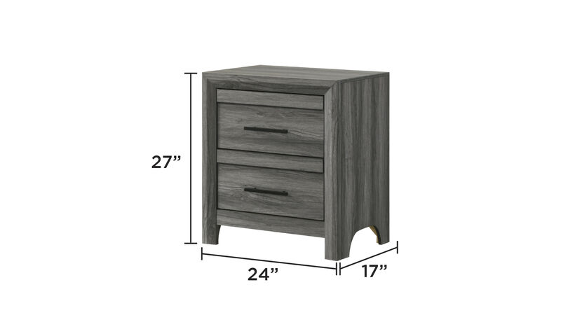 Norvessara 2-Drawer Nightstand image number 2