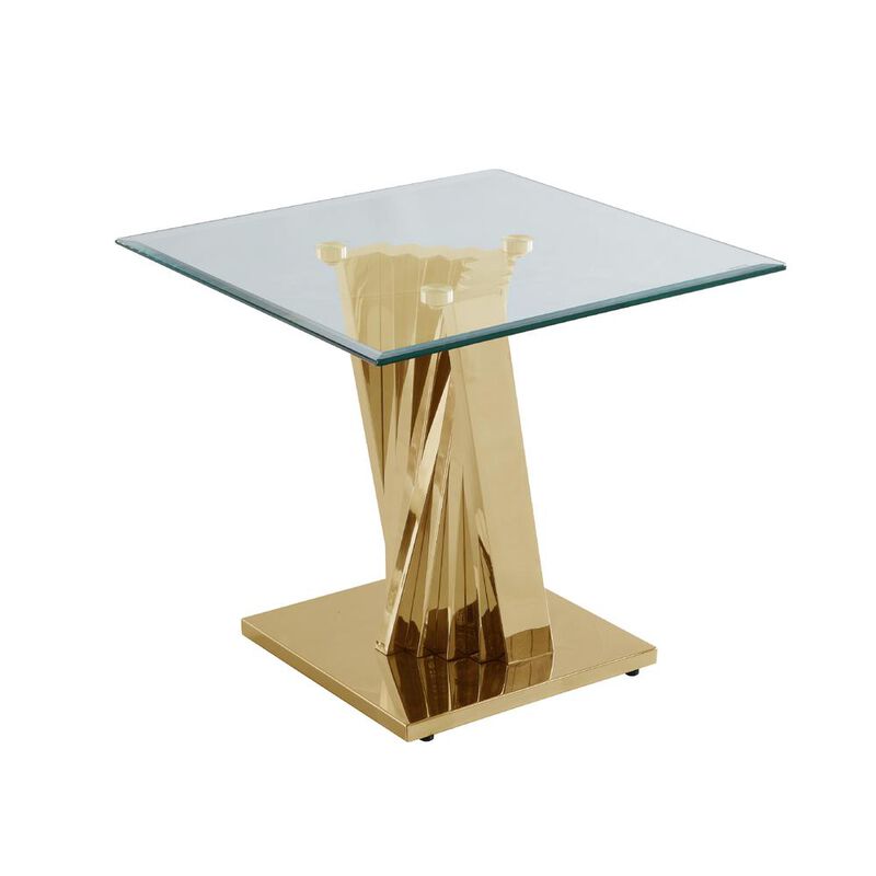 Best Quality Furniture Glass End Table with Stainless Steel image number 0