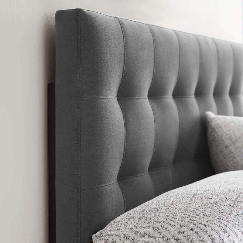 Modway Lily King Biscuit Tufted Performance Velvet Headboard, Gray image number 4