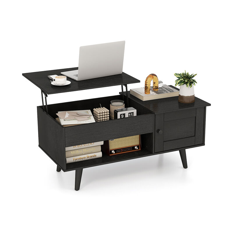 Lift Top Coffee Table with Storage and Hidden Compartment image number 3
