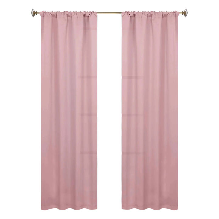 Blackout Curtain Set of 2, Solid Window Drapes for Bedroom and Living Room