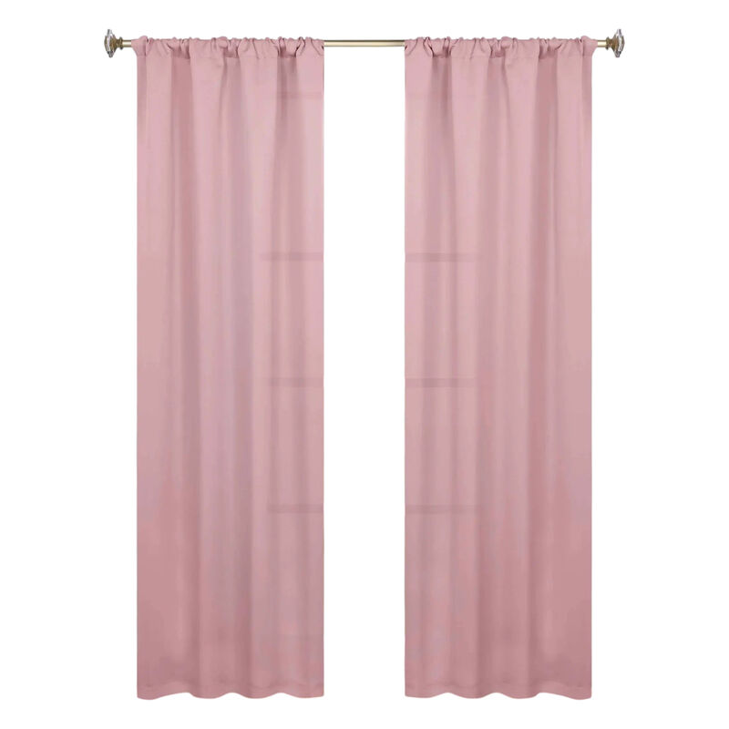 Blackout Curtain Set of 2, Solid Window Drapes for Bedroom and Living Room image number 0