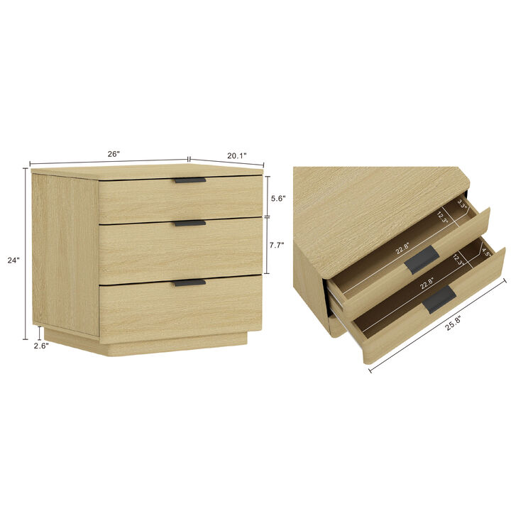 Payton Nightstand with Black