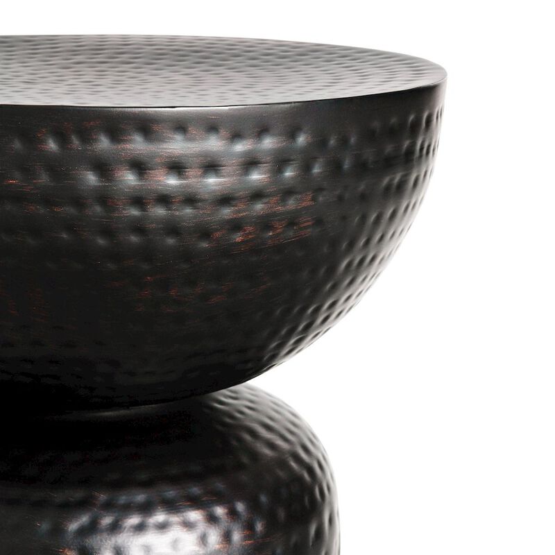 Mella Metal Hammered Side Table image number 4