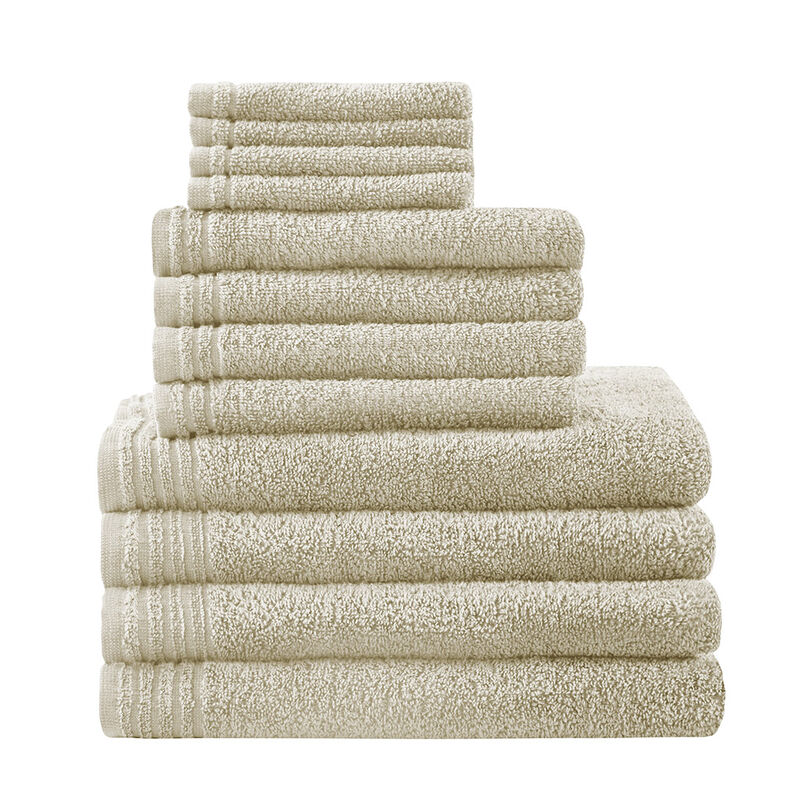 Gracie Mills Leocadia 12-Piece 100% Cotton Quick Dry Towel Set
