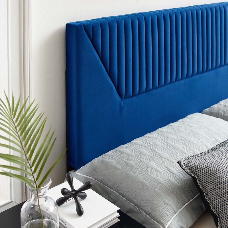 Modway - Patience Channel Tufted Performance Velvet Full/Queen Headboard image number 1