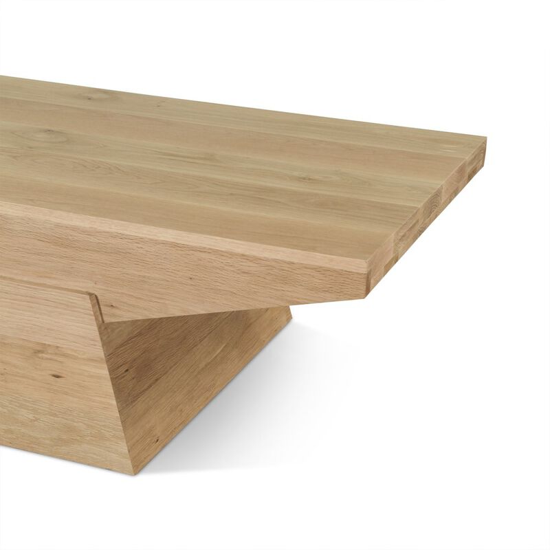 World Interiors Incus 58" Coffee Table in Oak image number 3