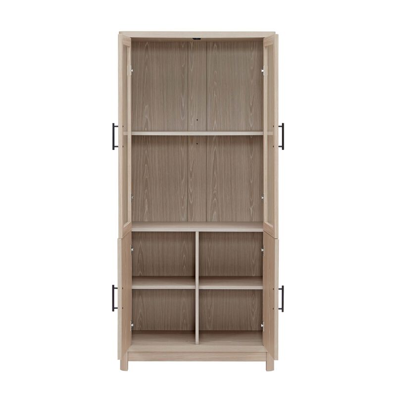 Jodie Light Gray Bookcase (Set of 3)
