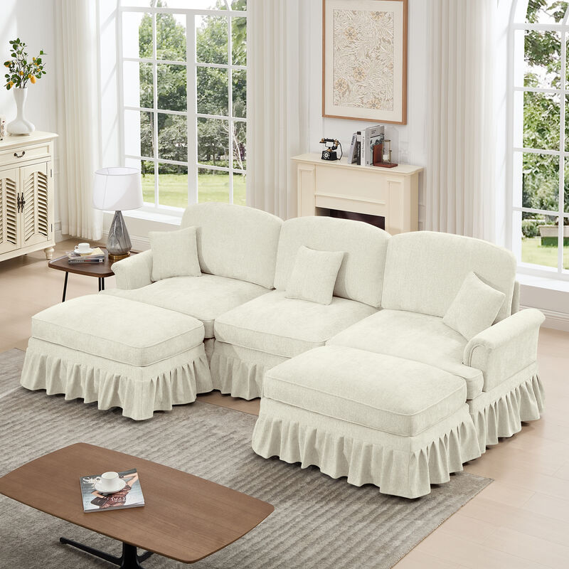 Tugweb U Shape Sectional Sofa image number 3
