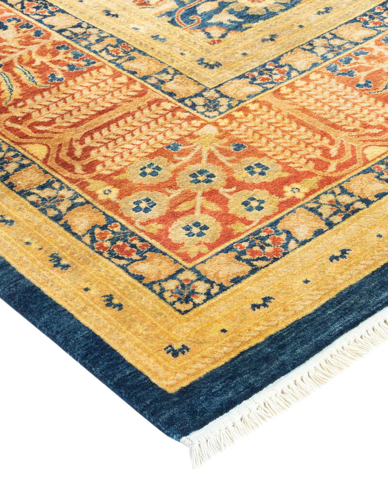 Mogul, One-of-a-Kind Hand-Knotted Area Rug  - Blue, 9' 3" x 11' 10" image number 2