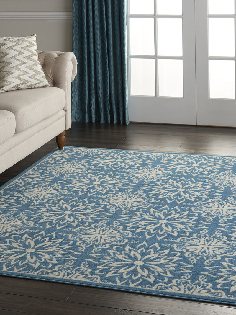 Jubilant JUB06 Ivory/Blue 4' x 6' Rug