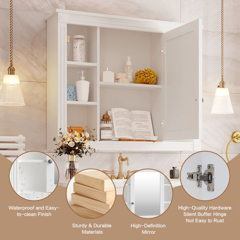 Merax Wall Mounted Bathroom Storage Cabinet