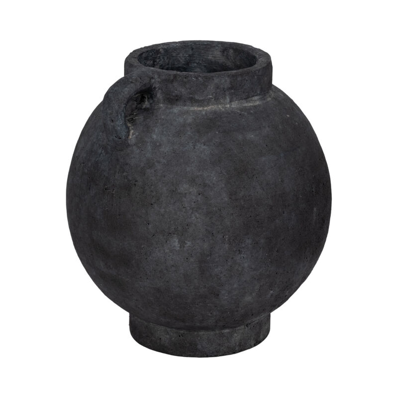 10" Bulbous Jug With Handle, Black image number 2