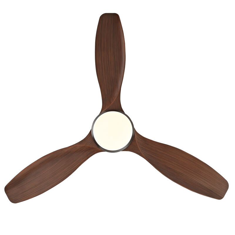 ELEMENT ACE 52 Inch Modern Ceiling Fan with Dimmable LED Light, Reversible Quiet DC Motor, Remote Control, 3 Blades Ideal for Bedroom Living Room Office image number 0