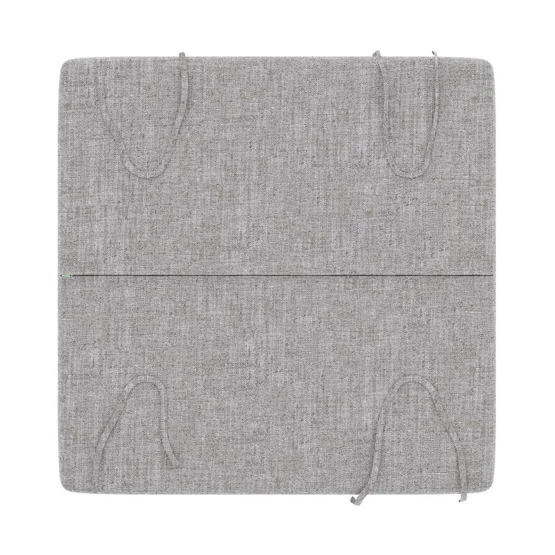 Forever Patio Sunbrella Canvas Granite Gray 25 x 25 x 5 Ottoman Cushion