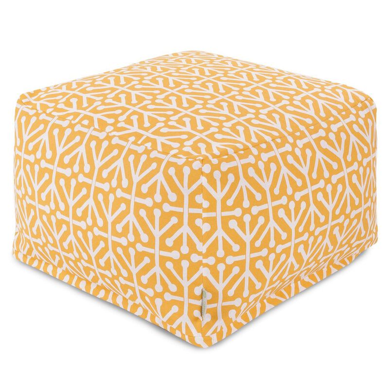 Majestic Home Goods Ottoman Pouf Aruba Citrus