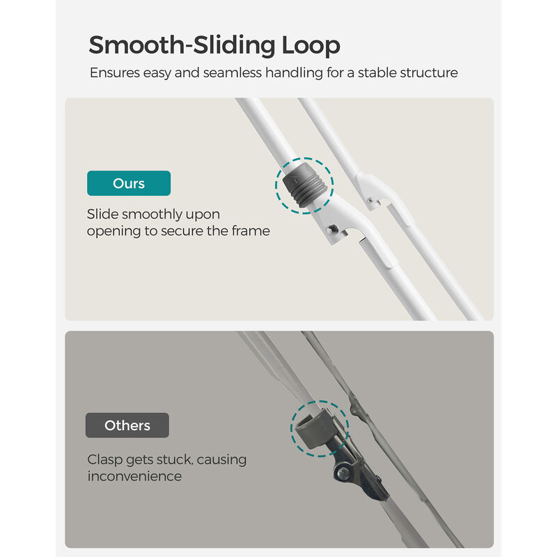 Foldable Clothes Drying Rack Adjustable and Space-Saving Design