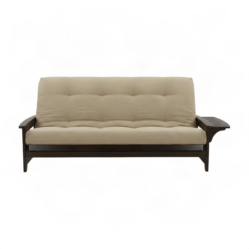 Phoenix Frame/Queen/Espresso Finish/Suede Peat Mattress image number 3