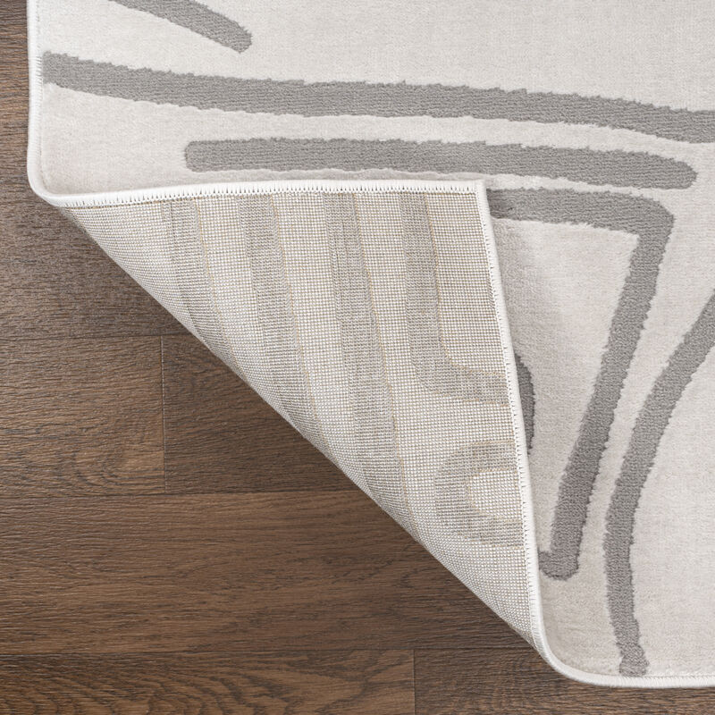 Alcina Modern Scandinavian Graphic Lines High-Low Area Rug