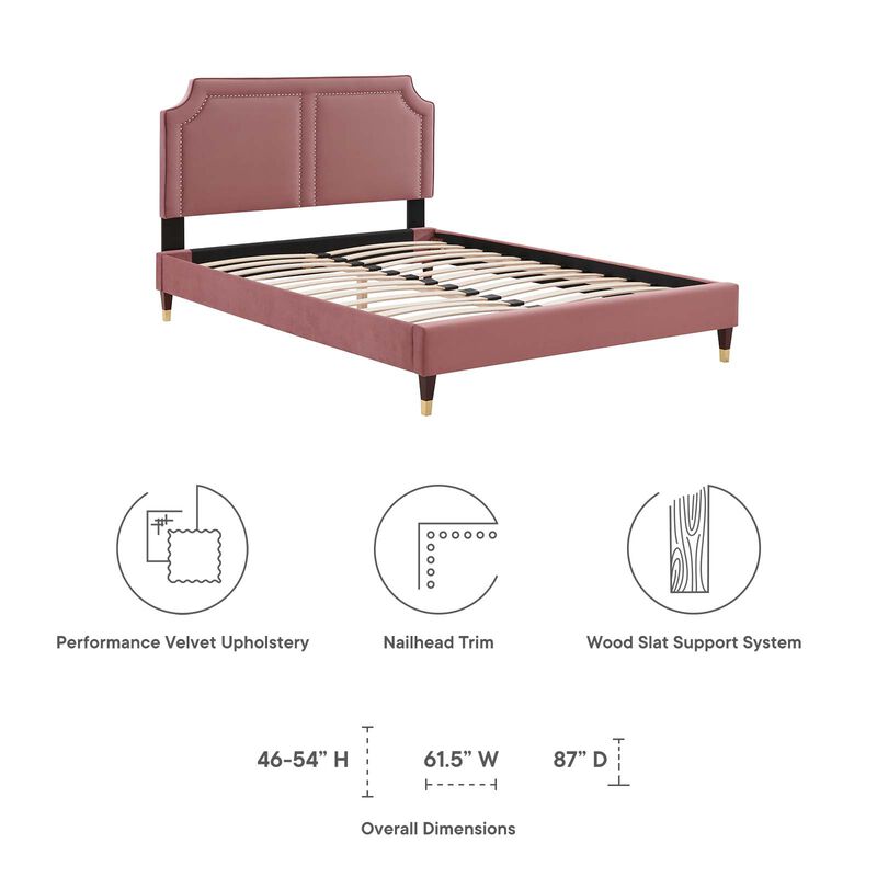 Modway - Novi Performance Velvet King Bed image number 7