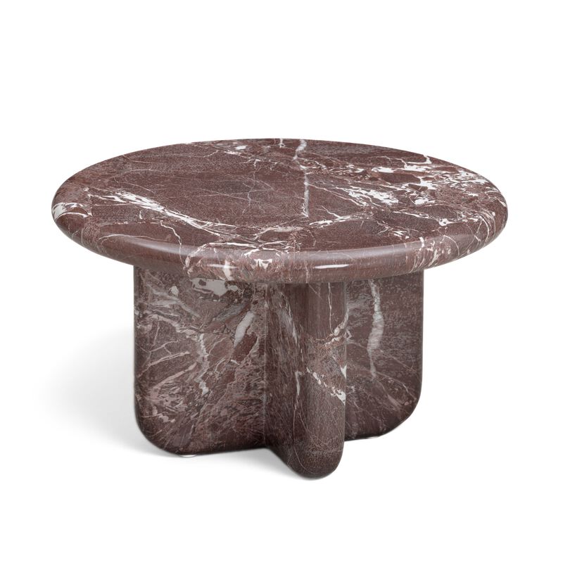 Juju 2-Piece Faux Red Lavento Indoor/Outdoor Nesting Coffee Table Set image number 3