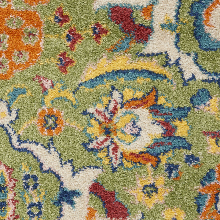HomeRoots Floral Power Loom Area Rug
