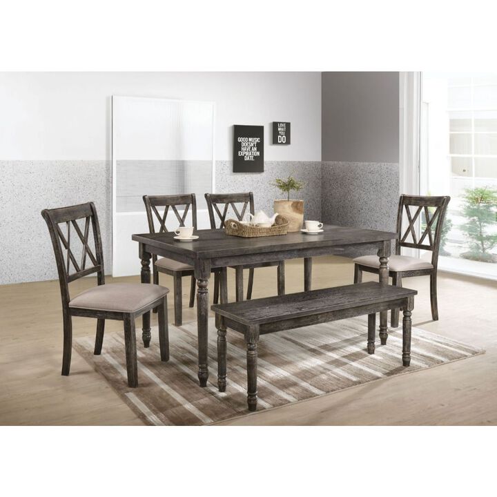 Claudia II Dining Table in Weathered Gray