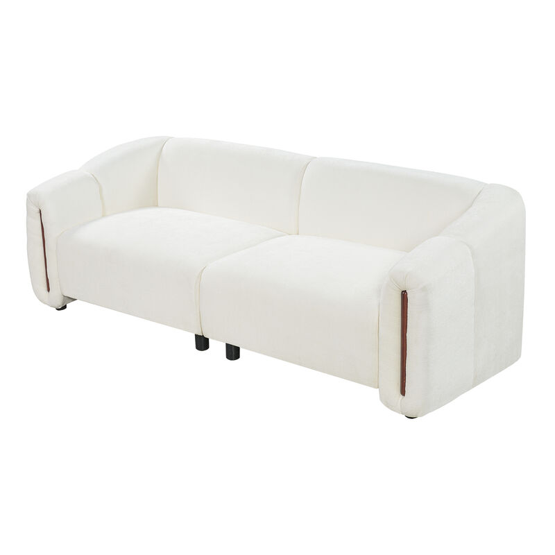 Vixba 87.4" Modern Curved Block Sofa image number 4