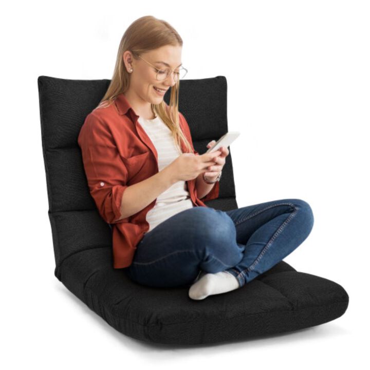 14-Position Adjustable Folding Lazy Gaming Sofa