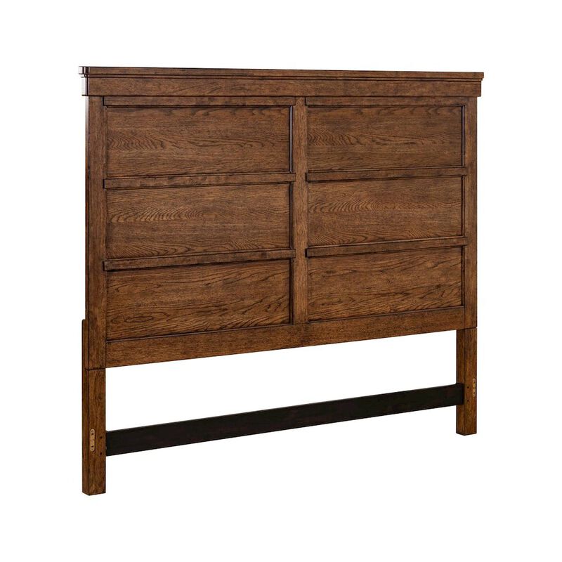 Liberty Furniture Carolina Park Queen Panel Headboard for Bed Frame Transitional - Amber Brown image number 0