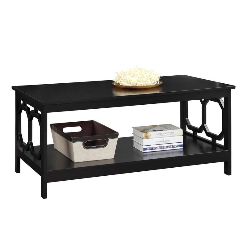 Convience Concept, Inc. Omega Coffee Table with Shelf Black
