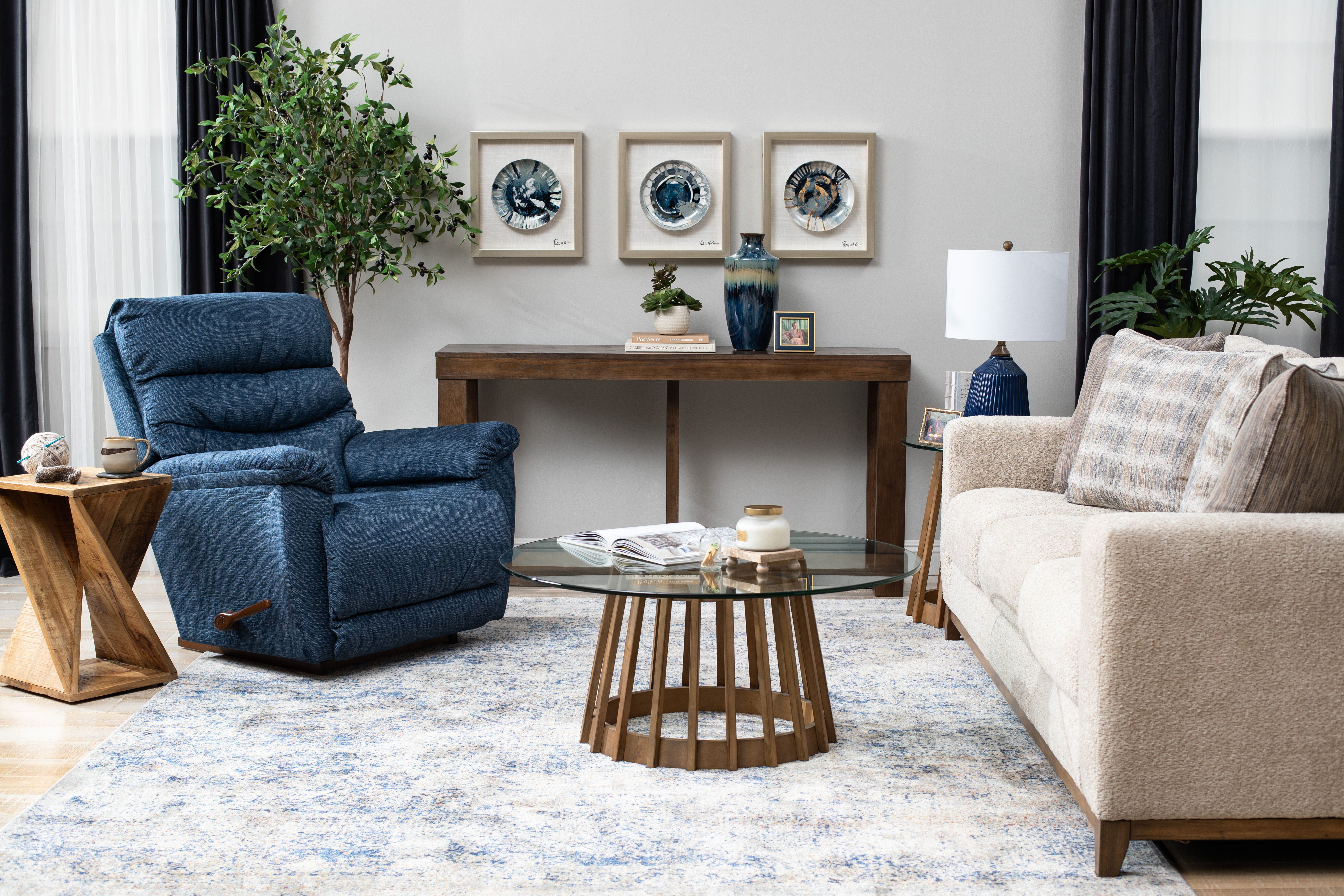 Drew & Jonathan Home Catalina Glass-Top Cocktail Table | Mathis Home