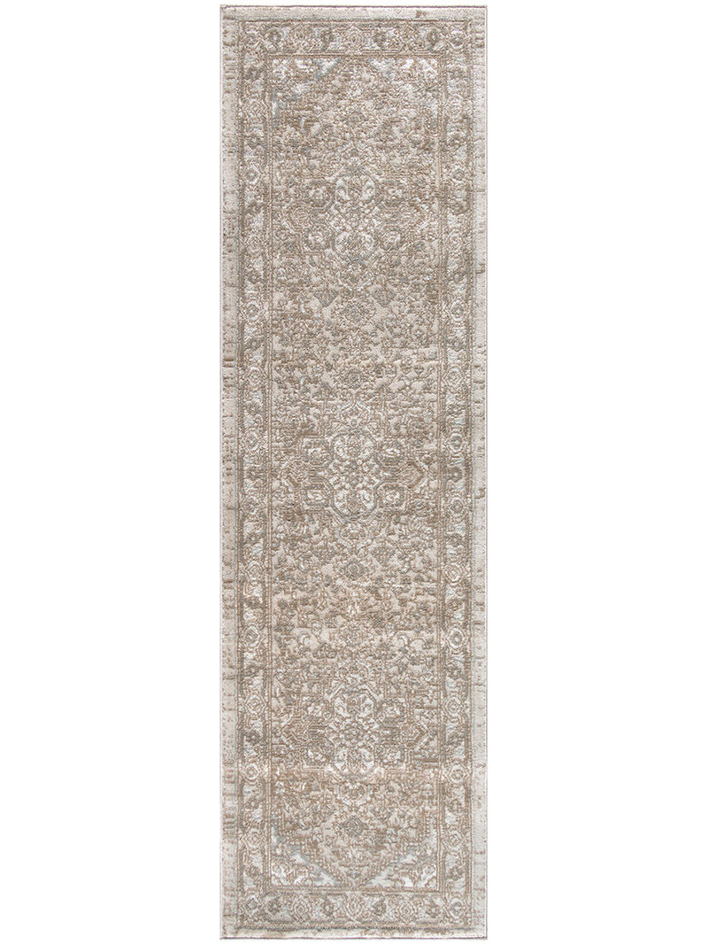 Quarry QUA05 Beige 2'2" x 7'6" Rug image number 0