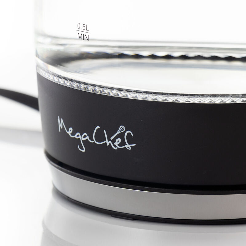 MegaChef 1.8Lt. Glass and Stainless Steel Electric Tea Kettle