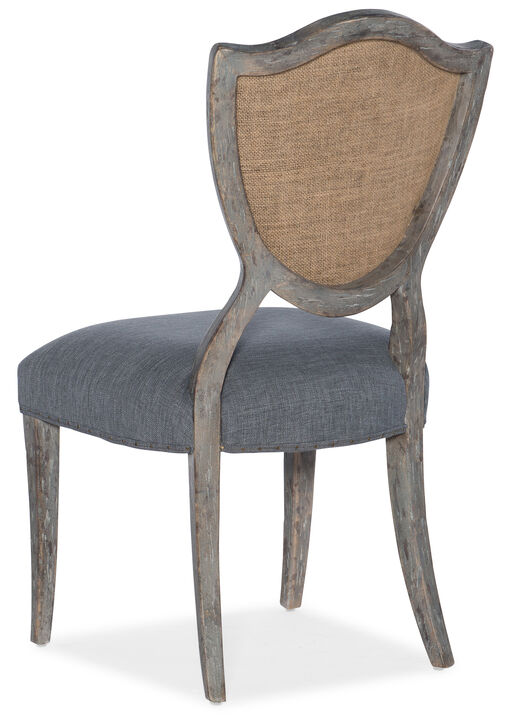 Beaumont Shield-back Side Chair in Grey