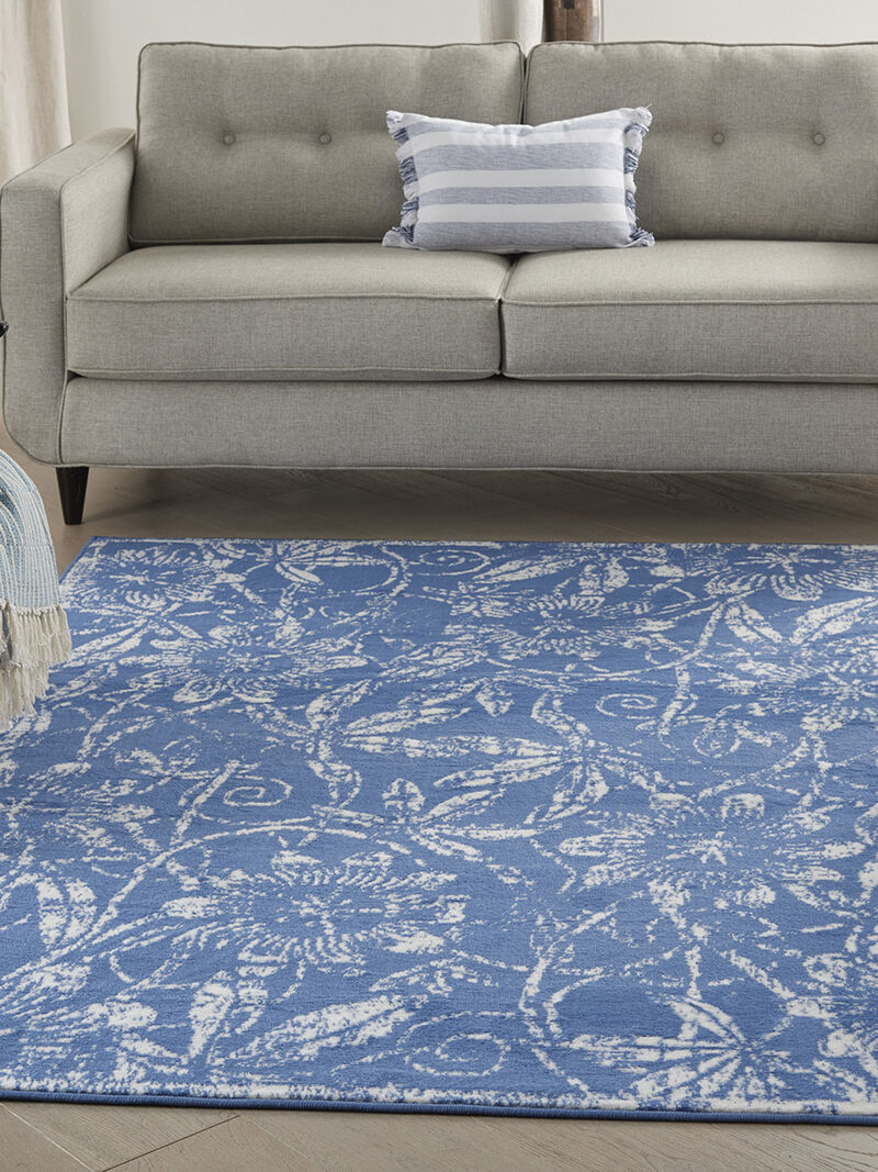 Whimsicle WHS05 Blue 4' x 6' Rug