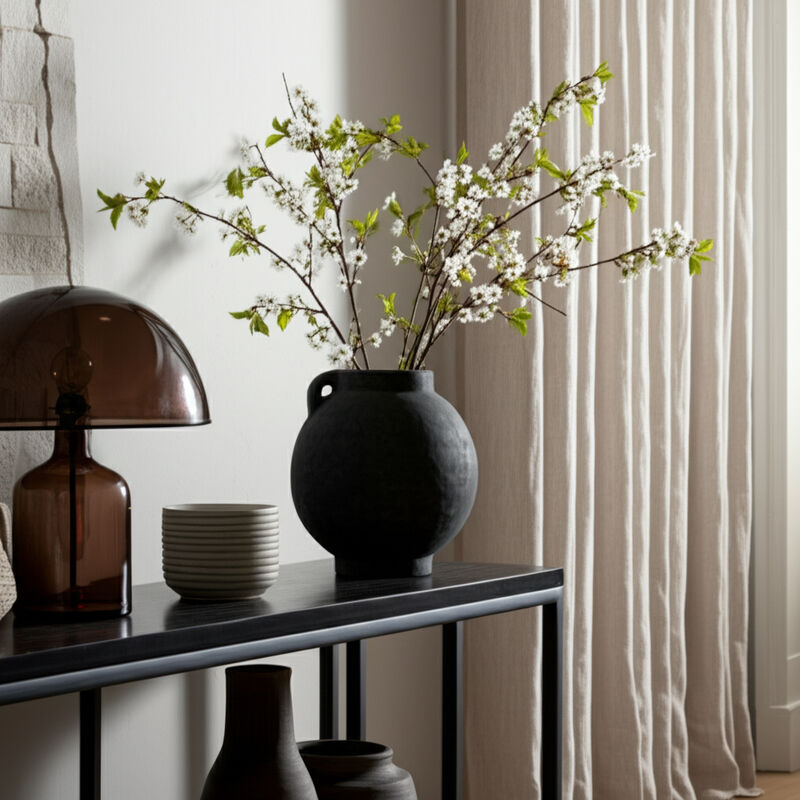 Bulbous Jug with Handle