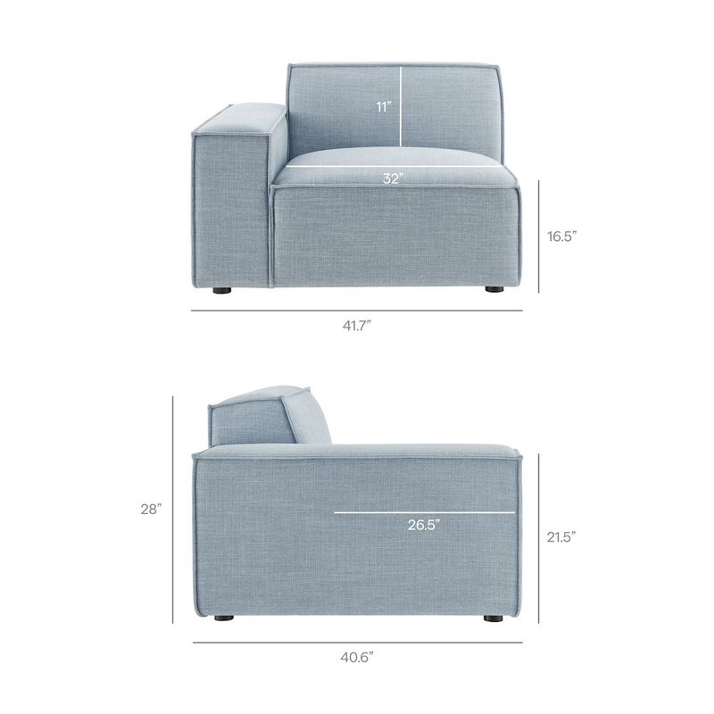 Restore 3-Piece Performance Fabric Upholstered Modular L-Shaped Sectional Sofa image number 2
