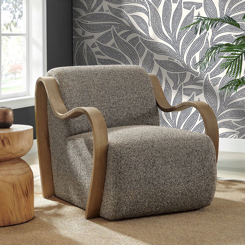 Atrium Lattice Boucle Accent Armchair image number 7