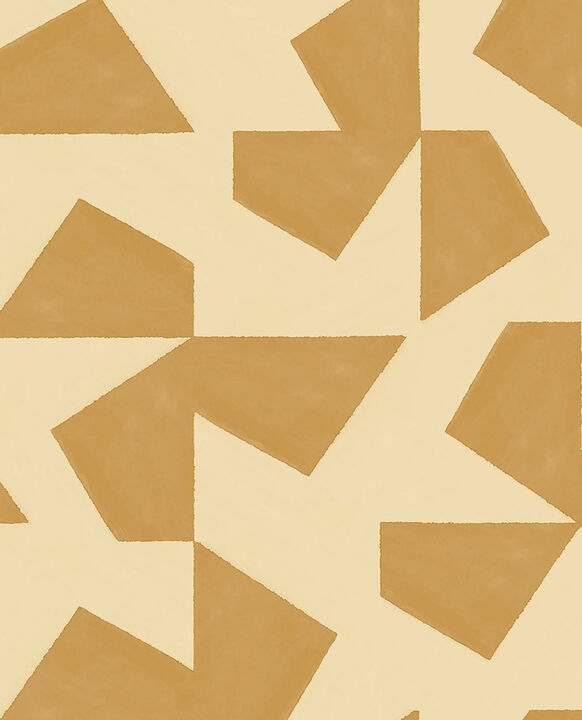 Azad Yellow Abstract Geometric Wallpaper