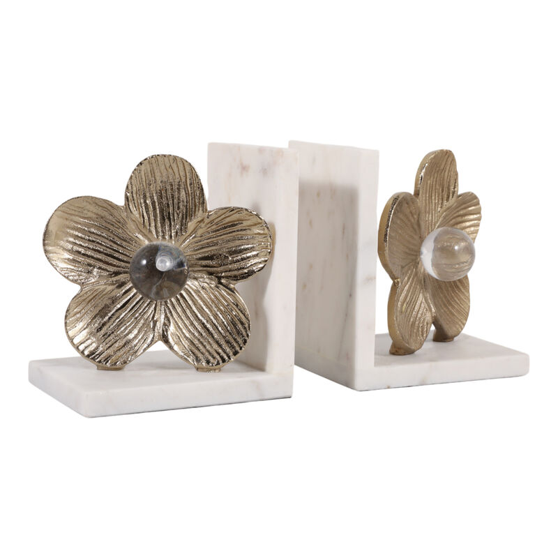 S/2 11" Flower Bookends image number 2