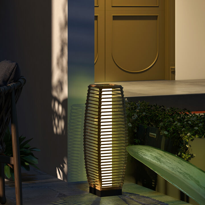 Hivvago Solar Floor Lamp with LED Lights for Garden and Pathway