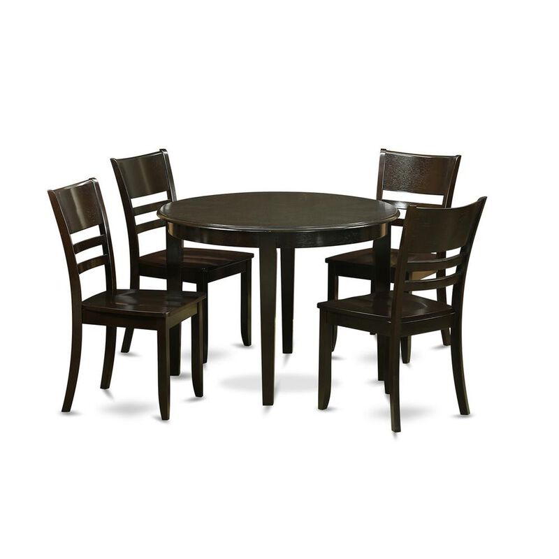 5 Pc small Kitchen Table and Chairs set-Dining Table and 4 Dining Chairs