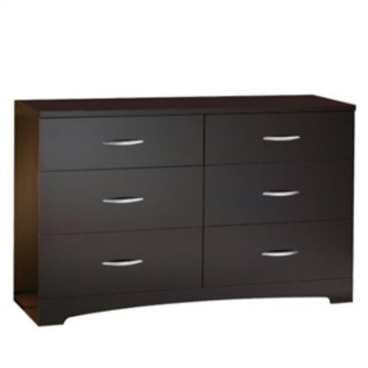 Modern 6-Drawer Bedroom Dresser for Clothes Storage and Organization