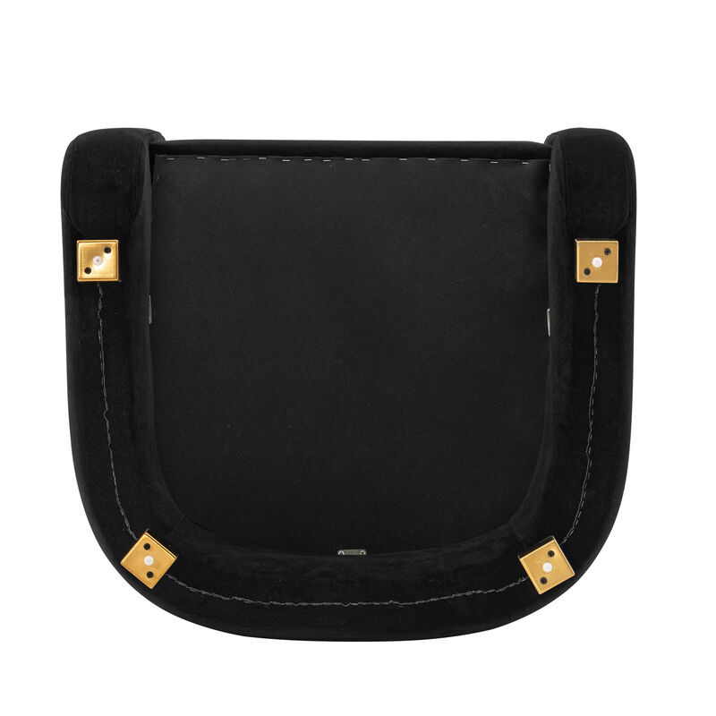 Amirah Black Accent Chair