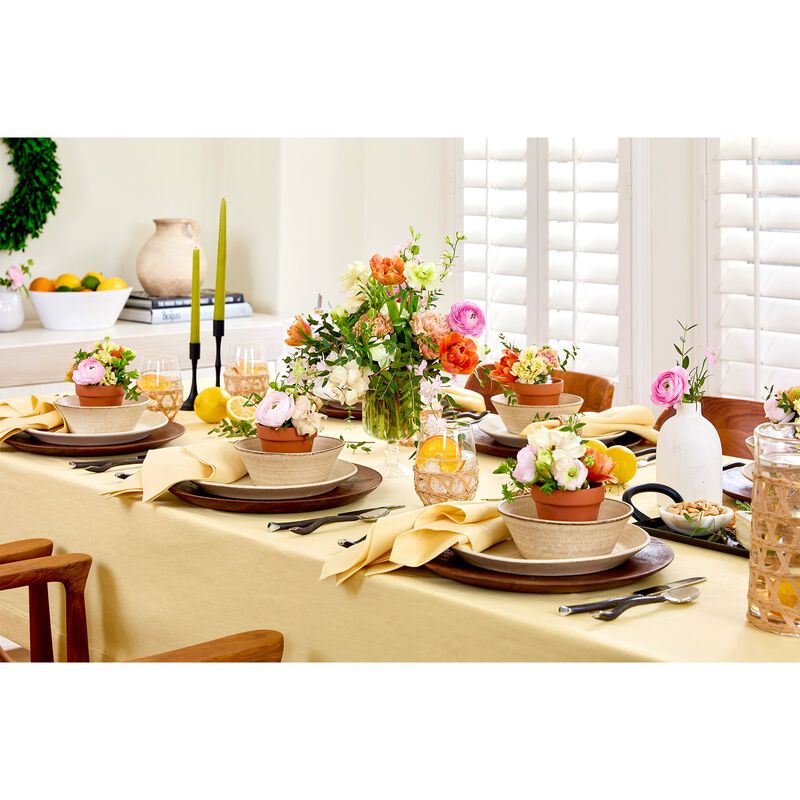 Solino Home Fete 100% Linen Tablecloth &ndash; Handcrafted, Machine Washable, Perfect for Holiday and Everyday Dining