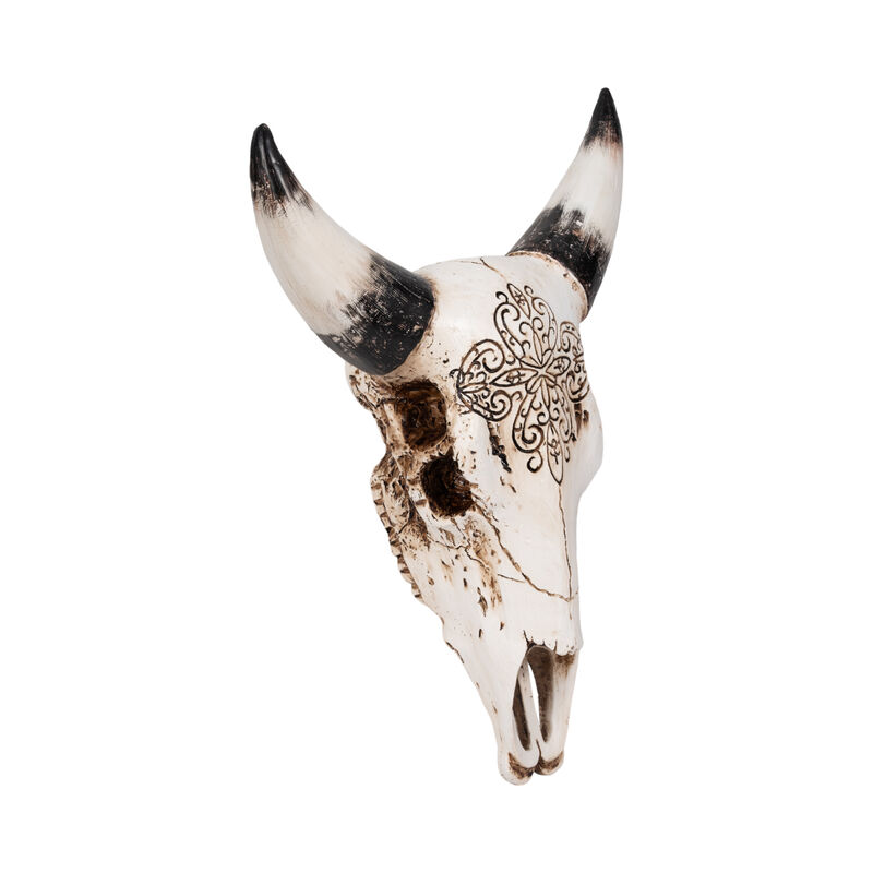 19" Western Bull Skull, Brown image number 1