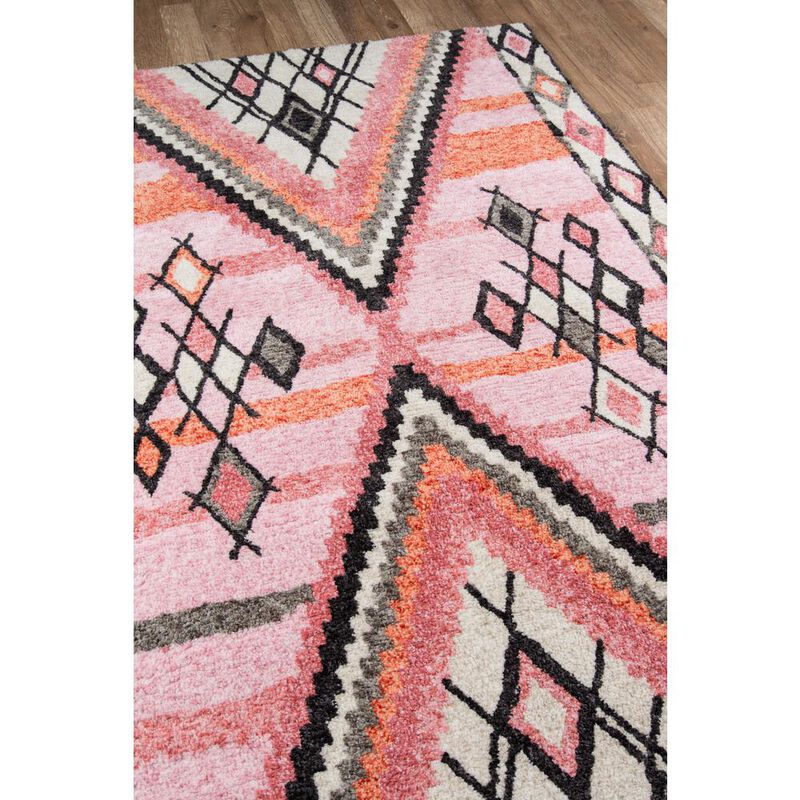 Momeni Contemporary Rectangle Area Rug, Pink, 7'6 X 9'6