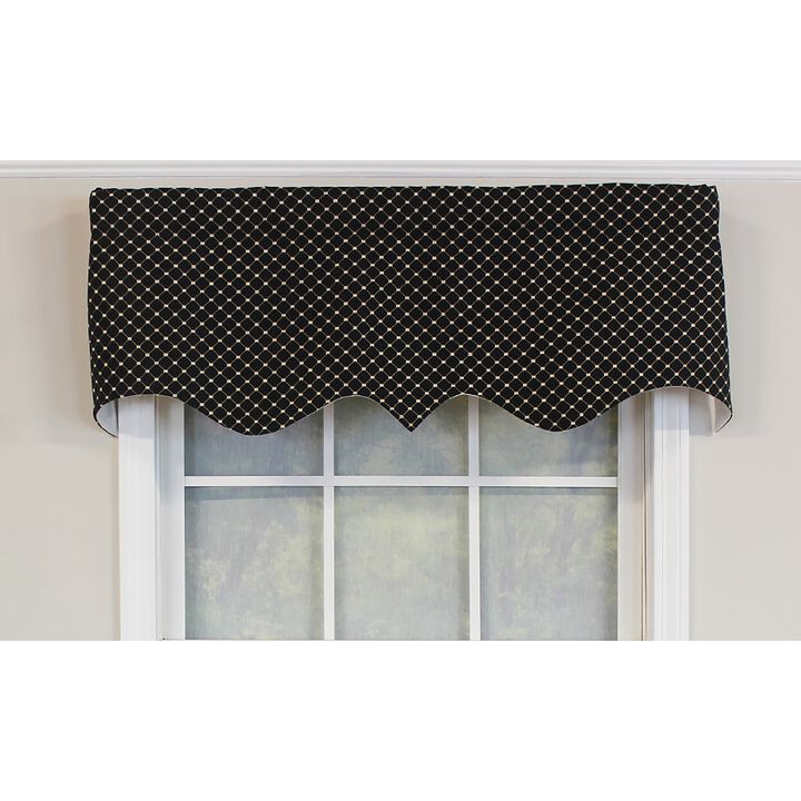 RLF Home Passat Regal Valance Red. 3" Rod Pocket 50"W x 17"L
